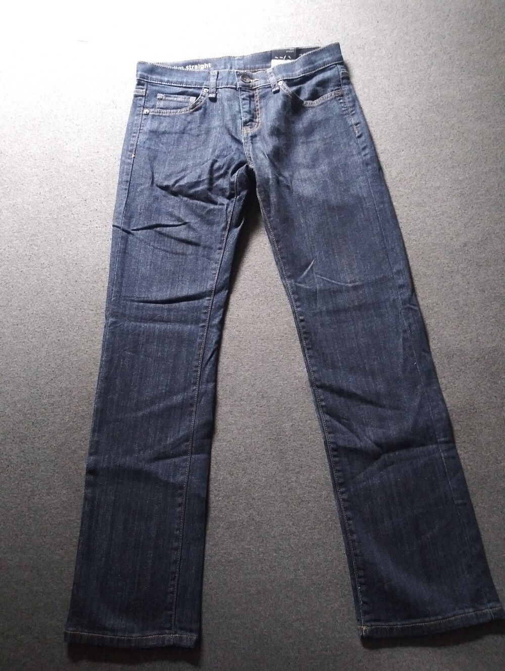 JCP Women's Mid Rise Slim Straight Jeans Blue Denim Size 29/8 JCPenney